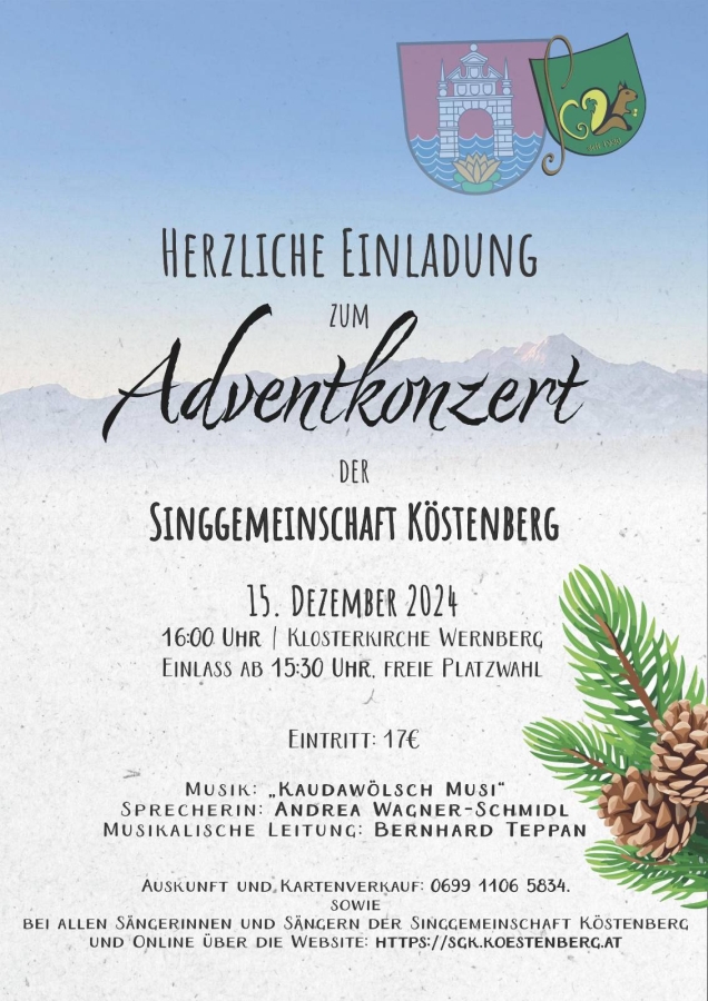 Adventkonzert der Singgemeinschaft Köstenberg